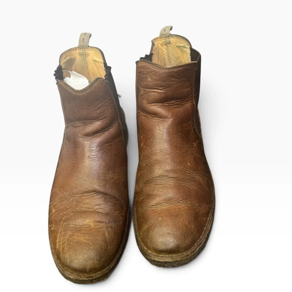 Astorflex Bitflex Chelsea Boots Mens 45 Brown Leather Made in Italy Crepe Sole